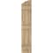 Ekena Millwork Americraft 3-Board (3 Batten) Wood Joined Board-n-Batten Shutters w/Ellipt Top, ARW401BE311X77UNH, PR ARW401BE311X77UNH - alternate 6